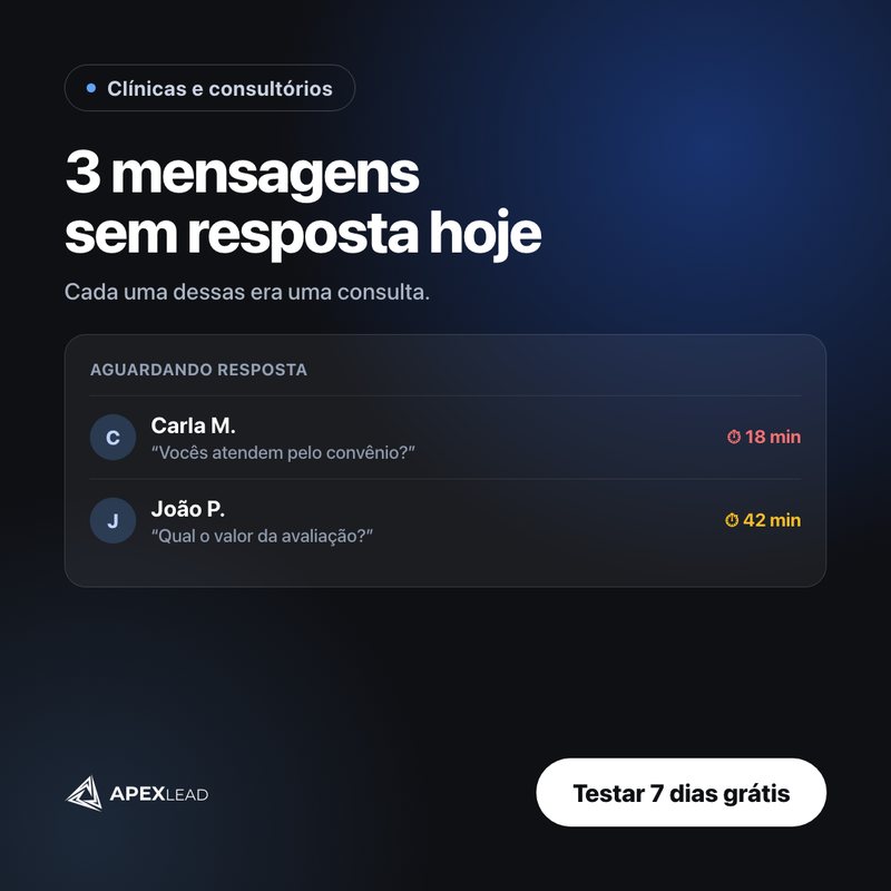 Anúncio de captação para consultórios